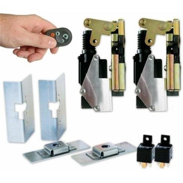 Autoloc Power Accessories AutoLoc Power Accessories AUTBCSMPR Small Power Bear Claw Door Latches with Remotes 9809